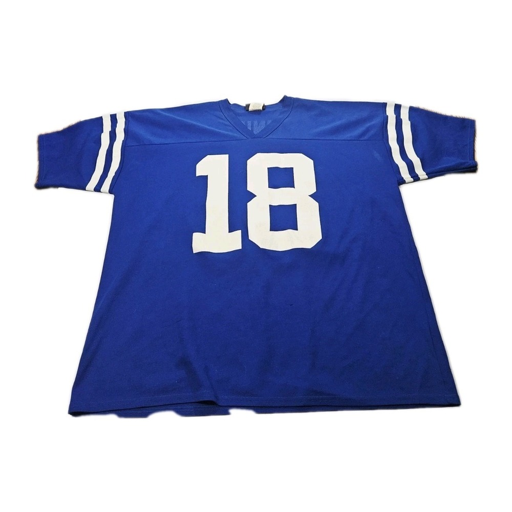 VTG Logo Athletic‎ Payton Manning 18 Colts Football Jersey Men's 2XL